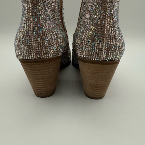 Matisse Harlow Sparkly Rhinestone Western Ankle Crystal Cowgirl Booties Size 7.5 - Picture 13 of 16